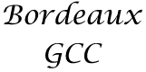 Bordeaux GCC